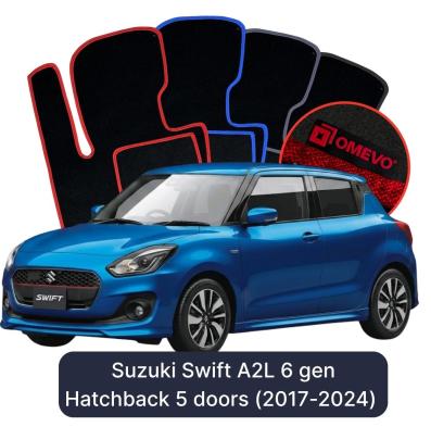 Velúrové autokoberce OMEVO pre Suzuki Swift A2L 6 gen Hatchback 5 dverí (2017-2024)