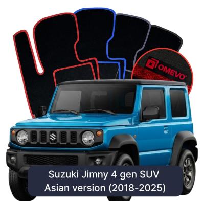 Velúrové autokoberce OMEVO pre Suzuki Jimny Ázijská verzia 4 gen SUV (2018-2025)