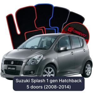 Velúrové autokoberce OMEVO pre Suzuki Splash 1 gen Hatchback 5 dverí (2008-2014)