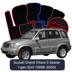 Velúrové autokoberce OMEVO pre Suzuki Grand Vitara 5-miestny 1 gen SUV (1998-2005)