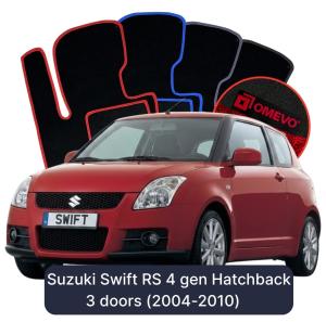 Velúrové autokoberce OMEVO pre Suzuki Swift RS 4 gen Hatchback 3 dvere (2004-2010)
