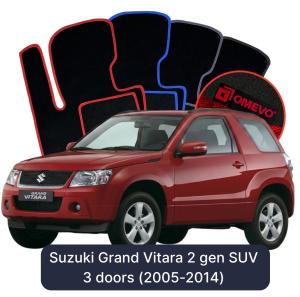 Velúrové autokoberce OMEVO pre Suzuki Grand Vitara 2 gen SUV 3 dvere (2005-2014)