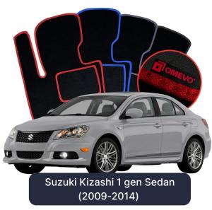 Velúrové autokoberce OMEVO pre Suzuki Kizashi 1 gen Sedan (2009-2014)