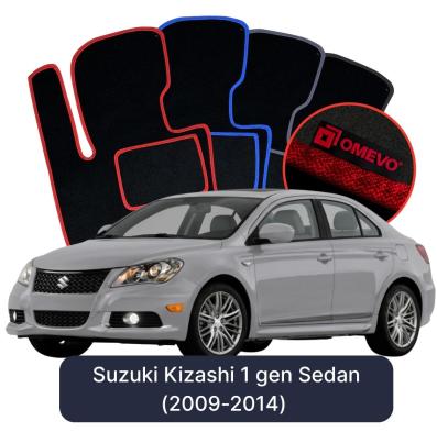 Velúrové autokoberce OMEVO pre Suzuki Kizashi 1 gen Sedan (2009-2014)