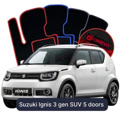Velúrové autokoberce OMEVO pre Suzuki Ignis 3 gen SUV 5 dverí (2016-2025)