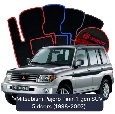 Velúrové autokoberce OMEVO pre Mitsubishi Pajero Pinin 1 gen SUV 5 dverí (1998-2007)