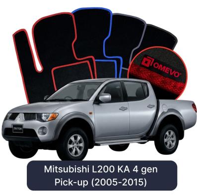 Velúrové autokoberce OMEVO pre Mitsubishi L200 KA 4 gen Pick-up (2005-2015)