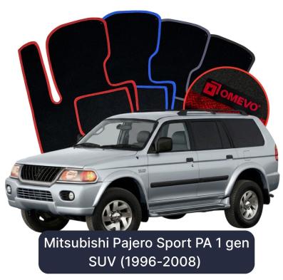 Velúrové autokoberce OMEVO pre Mitsubishi Pajero Sport PA 1 gen SUV (1996-2008)