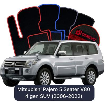 Velúrové autokoberce OMEVO pre Mitsubishi Pajero 5-miestny V80 4 gen SUV (2006-2022)