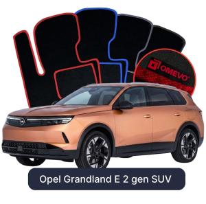 Velúrové autokoberce OMEVO pre Opel Grandland E 2 gen SUV (2024-2025)