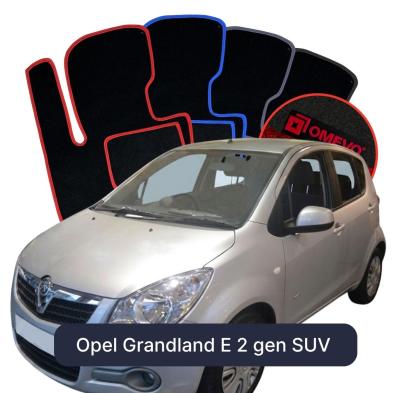 Velúrové autokoberce OMEVO pre Opel Agila 2 gen Hatchback 5 dverí (2008-2014)
