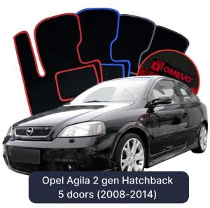 Velúrové autokoberce OMEVO pre Opel Astra G 2 gen Hatchback 3 dvere (1998-2009)