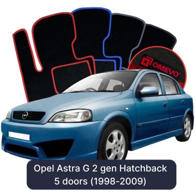 Velúrové autokoberce OMEVO pre Opel Astra G 2 gen Hatchback 5 dverí (1998-2009)