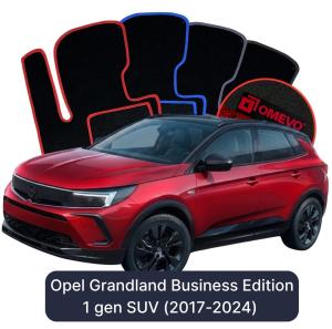 Velúrové autokoberce OMEVO pre Opel Grandland Business Edition 1 gen SUV (2017-2024)