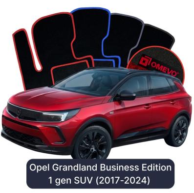 Velúrové autokoberce OMEVO pre Opel Grandland Business Edition 1 gen SUV (2017-2024)