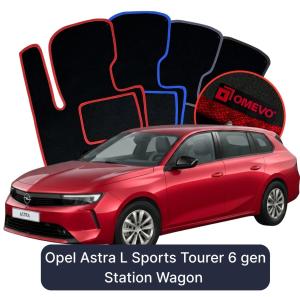 Velúrové autokoberce OMEVO pre Opel Astra L 6 gen Kombi (2022-2024)