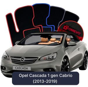 Velúrové autokoberce OMEVO pre Opel Cascada 1 gen Cabrio (2013-2019)