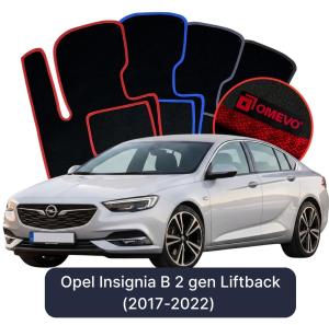 Velúrové autokoberce OMEVO pre Opel Insignia B 2 gen (2017-2022)