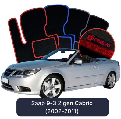 Velúrové autokoberce OMEVO pre Saab 9-3 2 gen Cabrio (2002-2011)