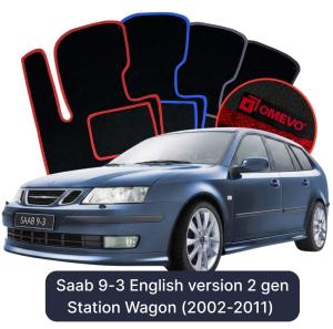 Velúrové autokoberce OMEVO pre Saab 9-3 2 gen Kombi (2002-2015)