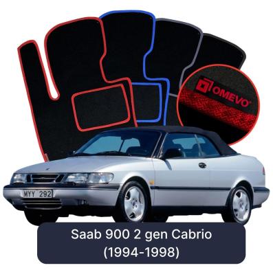 Velúrové autokoberce OMEVO pre Saab 900 2 gen Cabrio (1994-1998)