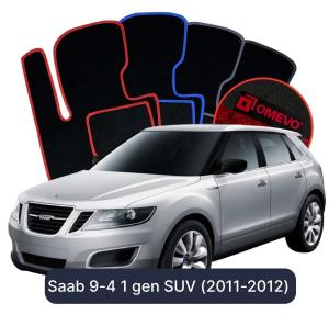 Velúrové autokoberce OMEVO pre Saab 9-4 1 gen SUV (2011-2012)