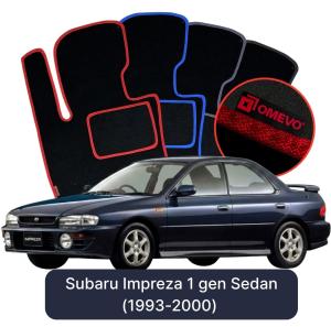 Velúrové autokoberce OMEVO pre Subaru Impreza 1 gen Sedan (1993-2000)