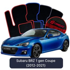 Velúrové autokoberce OMEVO pre Subaru BRZ 1 gen Kupé (2012-2021)