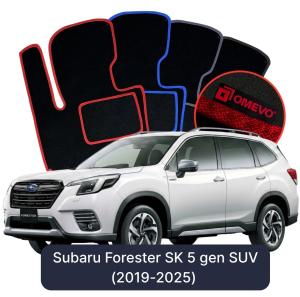 Velúrové autokoberce OMEVO pre Subaru Forester SK 5 gen SUV (2019-2025)