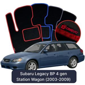 Velúrové autokoberce OMEVO pre Subaru Legacy BP 4 gen Kombi (2003-2009)
