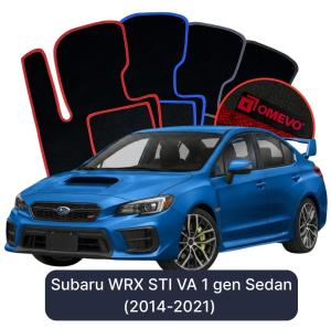 Velúrové autokoberce OMEVO pre Subaru WRX STI VA 1 gen Sedan (2014-2021)