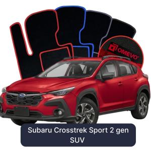 Velúrové autokoberce OMEVO pre Subaru Crosstrek Sport 2 gen SUV (2018-2025)