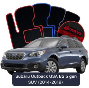 Velúrové autokoberce OMEVO pre Subaru Outback BS 5 gen SUV (2014-2019)