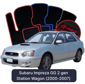 Velúrové autokoberce OMEVO pre Subaru Impreza GG 2 gen Kombi (2000-2007)