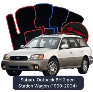Velúrové autokoberce OMEVO pre Subaru Outback BH 2 gen Kombi (1999-2004)