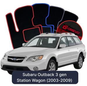 Velúrové autokoberce OMEVO pre Subaru Outback 3 gen Kombi (2003-2009)