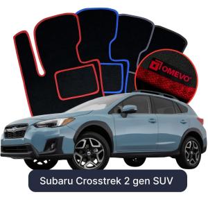 Velúrové autokoberce OMEVO pre Subaru Crosstrek  2 gen SUV (2018-2025)