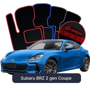 Velúrové autokoberce OMEVO pre Subaru BRZ 2 gen Kupé (2021-2025)