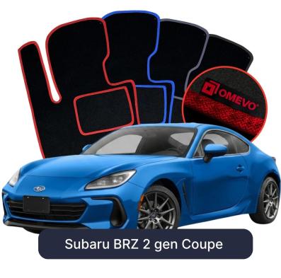 Velúrové autokoberce OMEVO pre Subaru BRZ 2 gen Kupé (2021-2025)