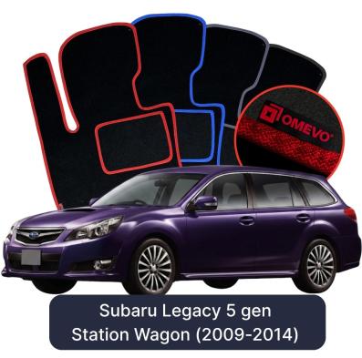 Velúrové autokoberce OMEVO pre Subaru Legacy 5 gen Kombi (2009-2014)