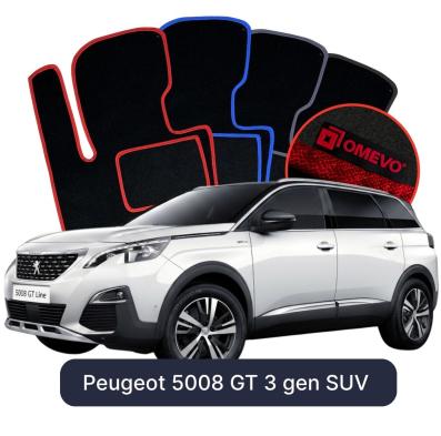 Velúrové autokoberce OMEVO pre Peugeot 5008 GT 3 gen SUV (2024-2025)