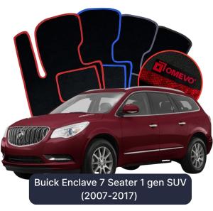 Velúrové autokoberce OMEVO pre Buick Enclave 7-miestny 1 gen SUV (2007-2017)