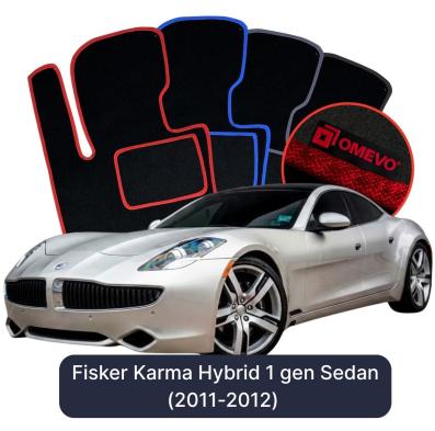 Velúrové autokoberce OMEVO pre Fisker Karma Hybrid 1 gen Sedan (2011-2012)