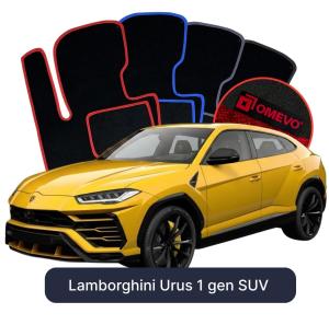 Velúrové autokoberce OMEVO pre Lamborghini Urus 1 gen SUV (2018-2025)