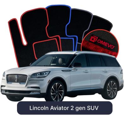 Velúrové autokoberce OMEVO pre Lincoln Aviator 2 gen SUV (2019–2025)