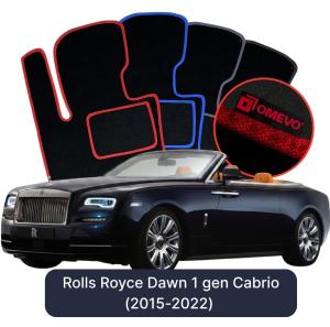 Velúrové autokoberce OMEVO pre Rolls Royce Dawn 1 gen Cabrio (2015-2022)
