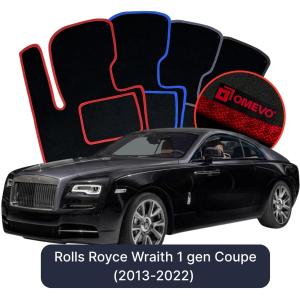 Velúrové autokoberce OMEVO pre Rolls Royce Wraith 1 gen Kupé 3 dvere (2013-2022)
