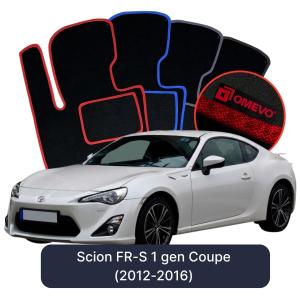 Velúrové autokoberce OMEVO pre Scion FR-S 1 gen Kupé (2012-2016)