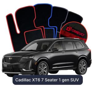 Velúrové autokoberce OMEVO pre Cadillac XT6 7 mest 1 gen SUV (2019-2026)