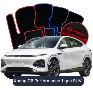 Velúrové autokoberce OMEVO pre Xpeng G6 Performance 1 generácia SUV (2023-2025)